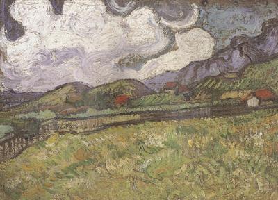 Vincent Van Gogh Wheat Field behind Saint-Paul Hospital (nn04) Norge oil painting art